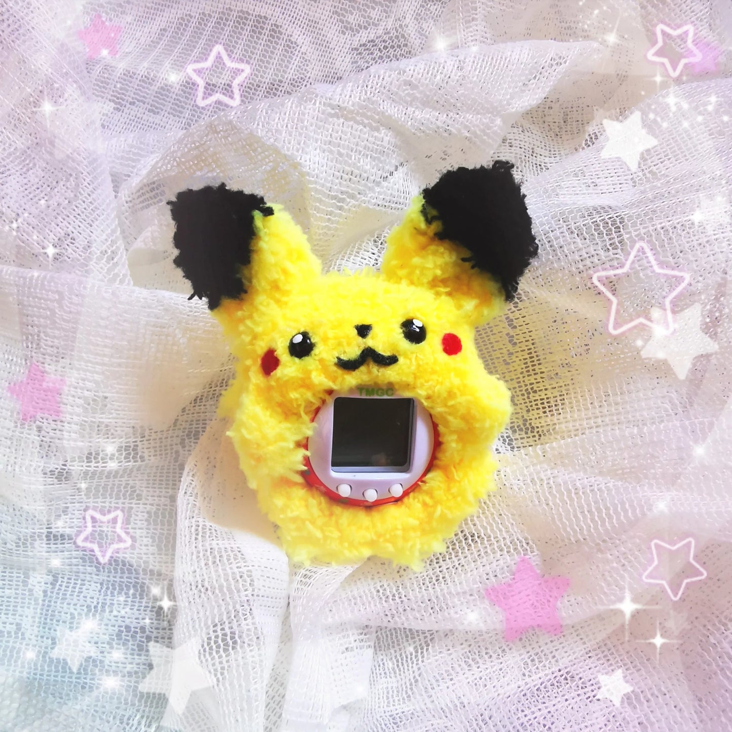 Pikachu Fuzzy Tamagotchi Cover Fuzzy N Chic