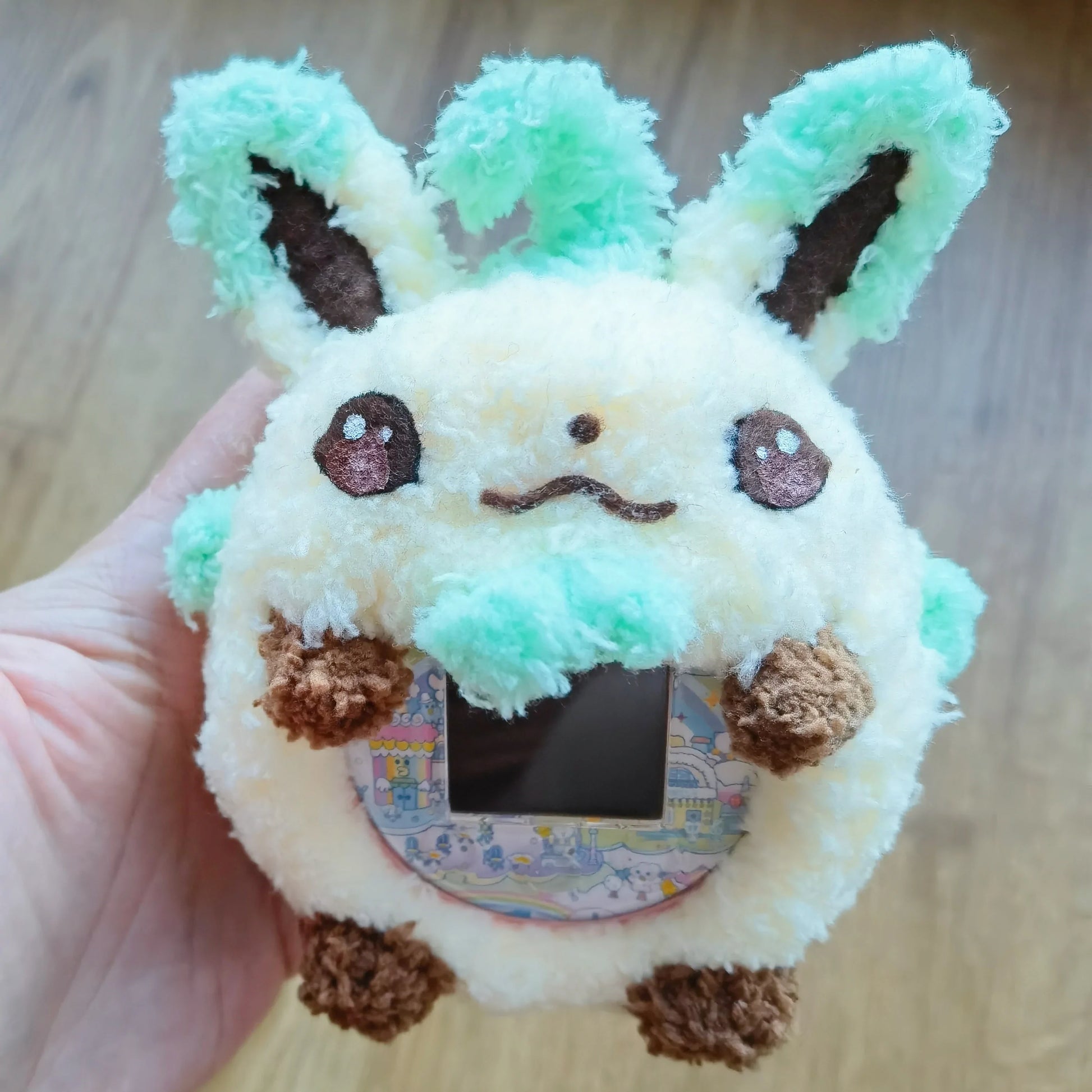 Pokémon Leafeon Tamagotchi Cover Fuzzy N Chic