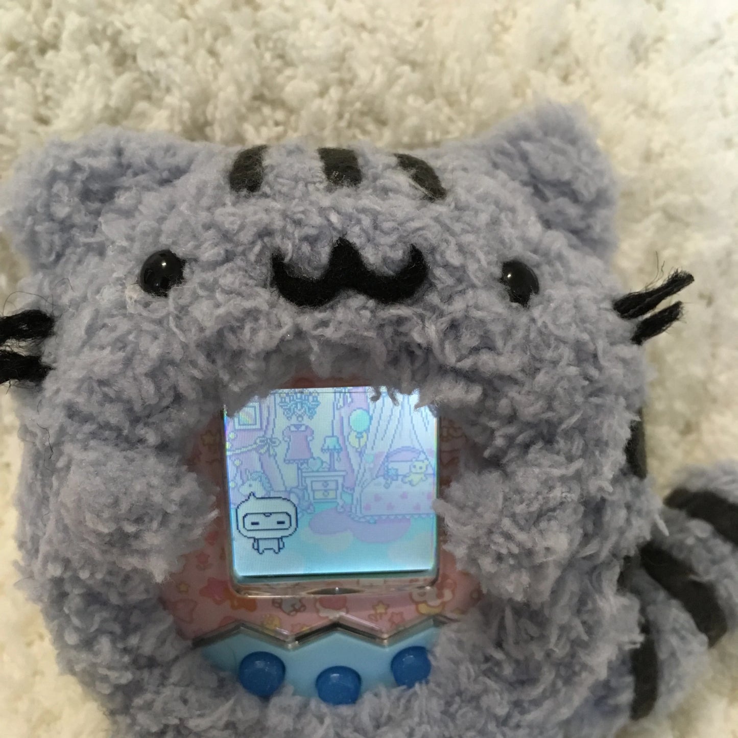 Pusheen Tamagotchi Cover (front facing) Fuzzy N Chic