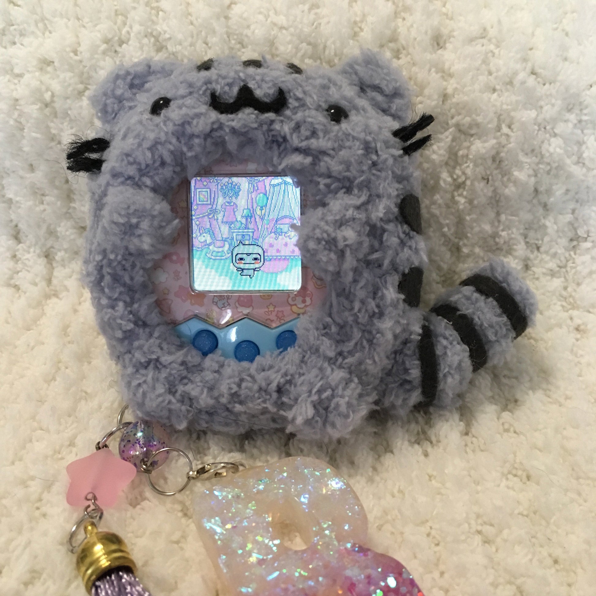 Pusheen Tamagotchi Cover (front facing) Fuzzy N Chic