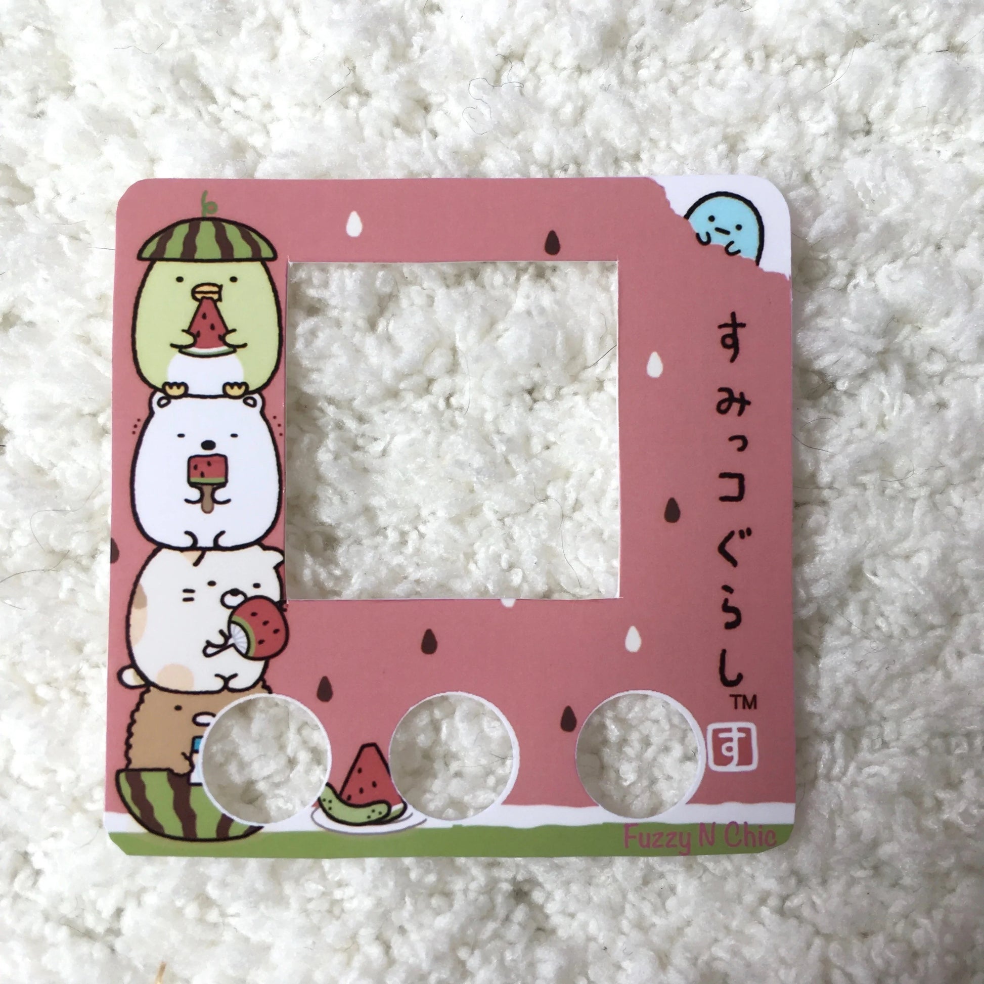 Sumikko Atsume Watermelon faceplate -06 Fuzzy N Chic