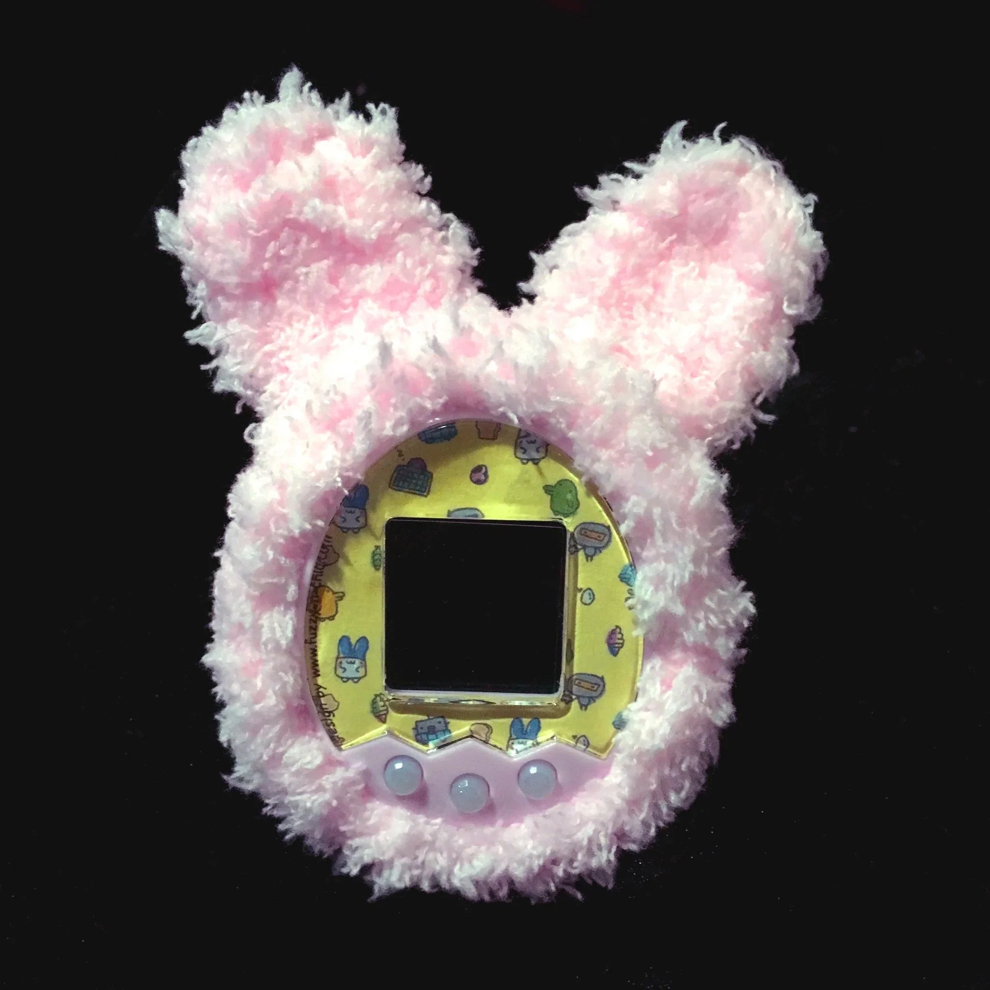 Tamagotchi Fuzzy Cover with Bunny Ears Fuzzy N Chic