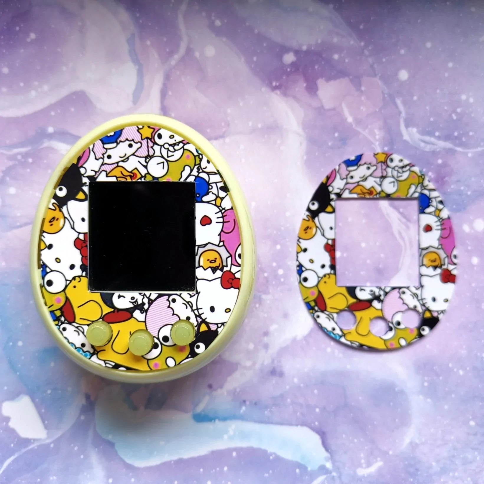 Tamagotchi Meets/On Faceplate - Hello Kitty Fuzzy N Chic