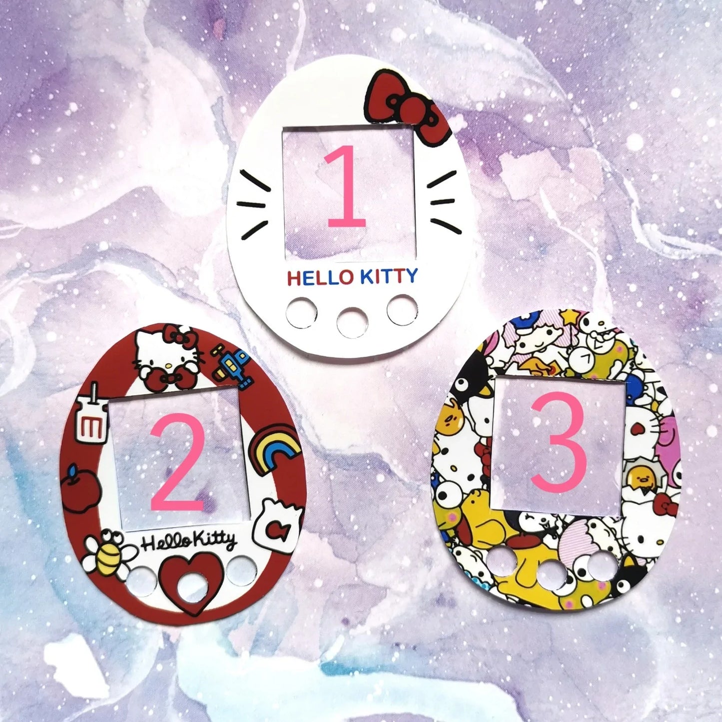 Tamagotchi Meets/On Faceplate - Hello Kitty Fuzzy N Chic