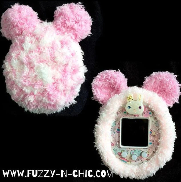 Tamagotchi Multicolor Cover with Bear Ears Fuzzy N Chic