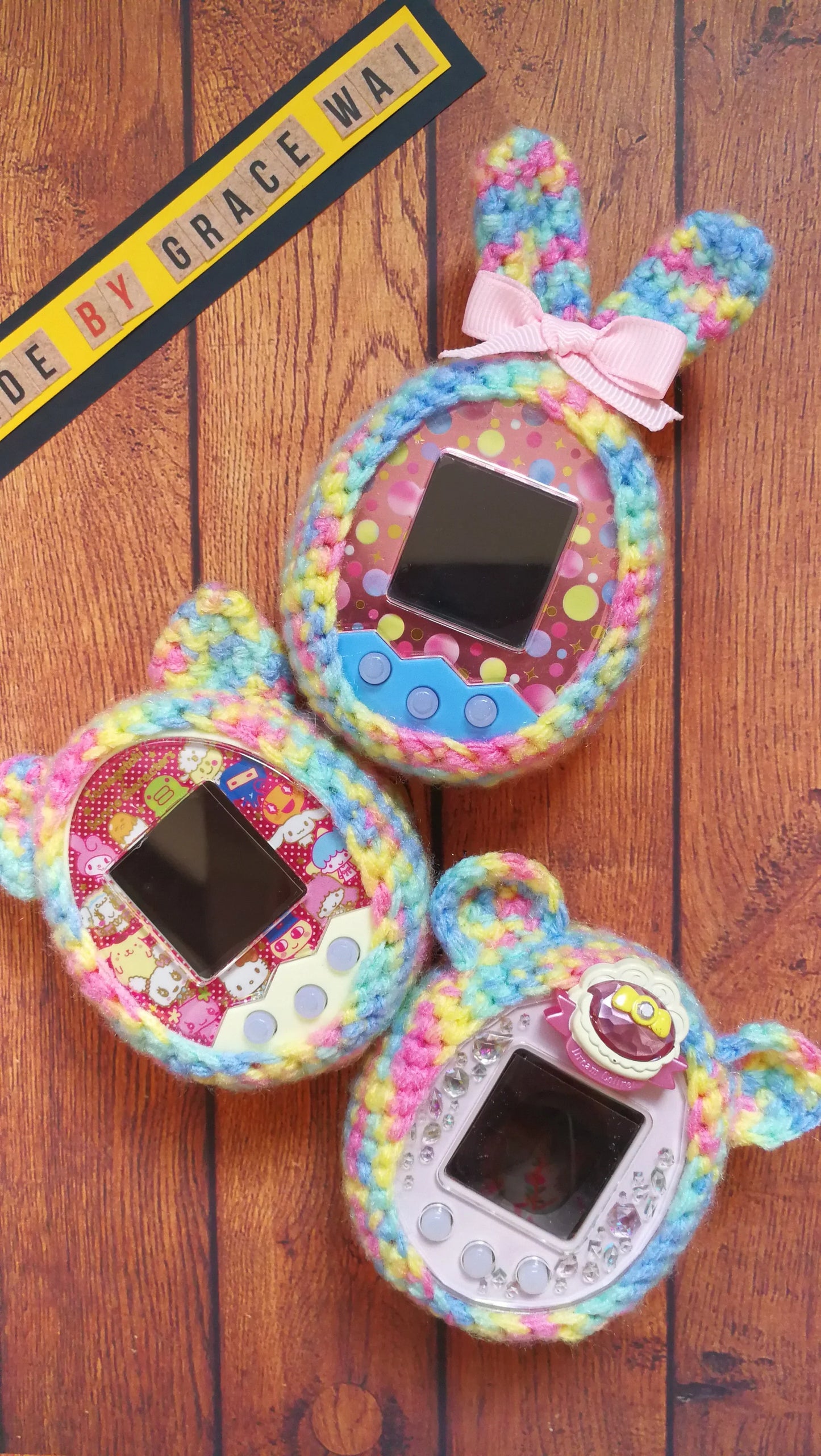 Tamagotchi Rainbow Cover Fuzzy N Chic