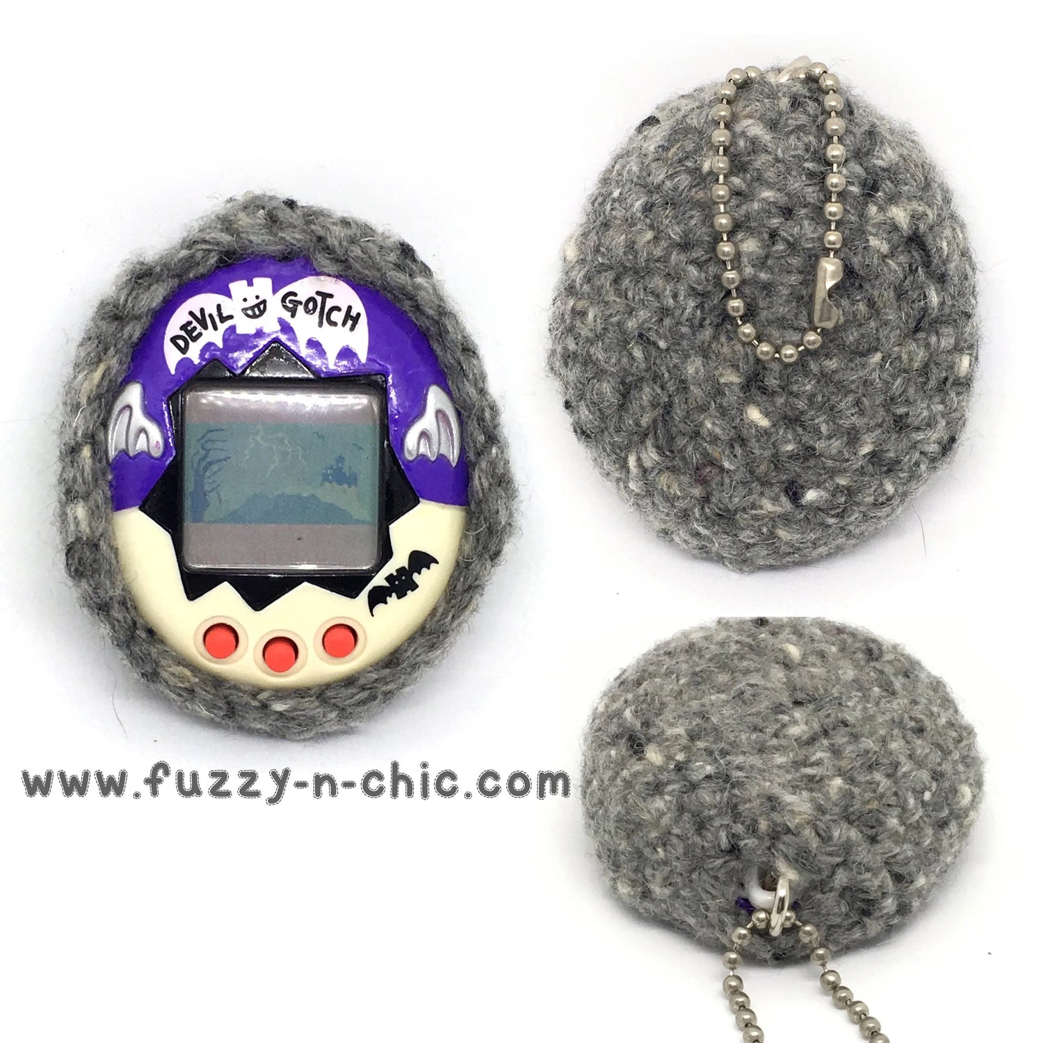 Tamagotchi Vintage, Connection / Connexion Crochet Cover Fuzzy N Chic