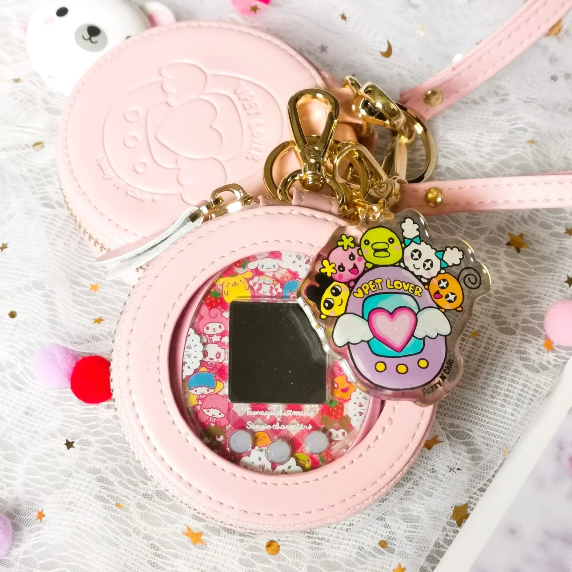 Tamagotchi Zipper Pouch with Window Fuzzy N Chic