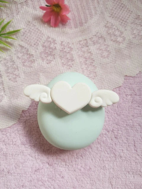 Tamagotchi silicone Angel heart cover for Meets, M!X, P's Fuzzy N Chic