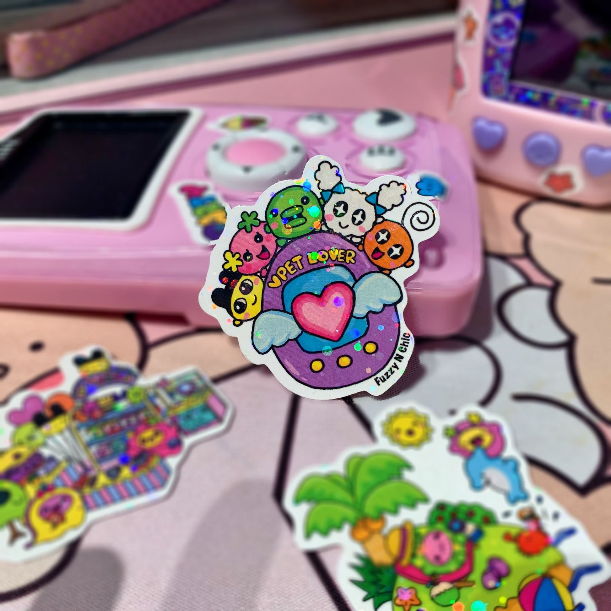 Vpet Lover Tamagotchi Stickers Fuzzy N Chic