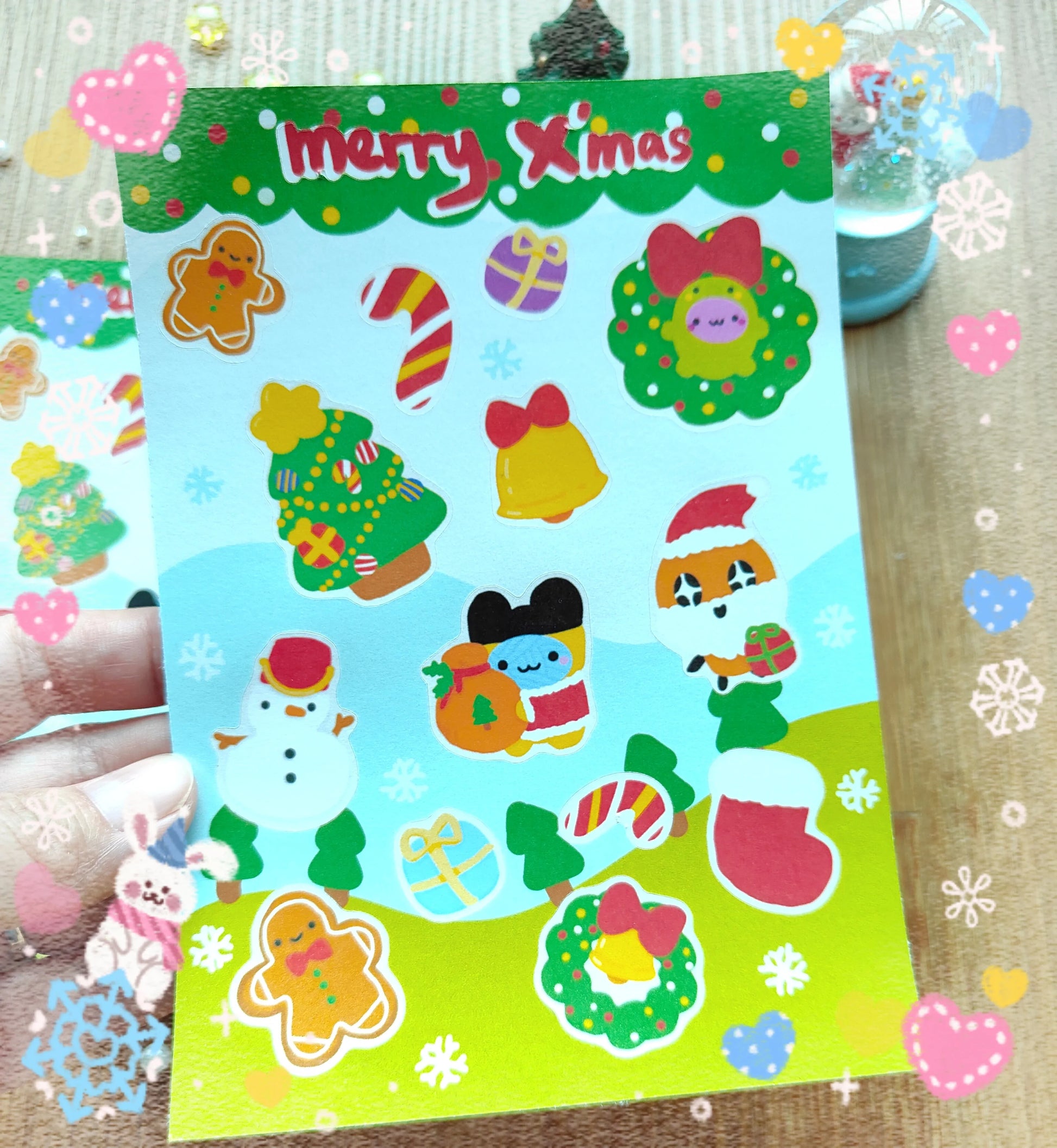 X'mas Yarn babies Tamagotchi Stickers Fuzzy N Chic