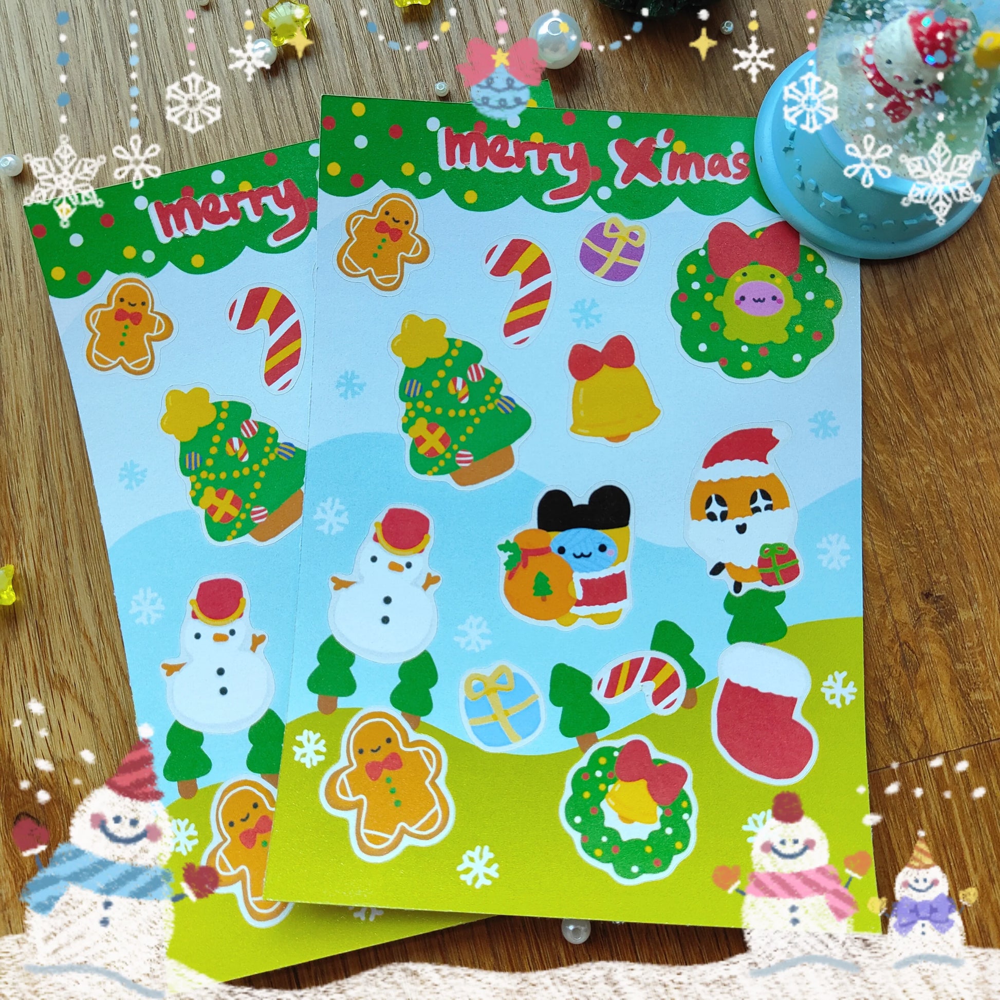 X'mas Yarn babies Tamagotchi Stickers Fuzzy N Chic